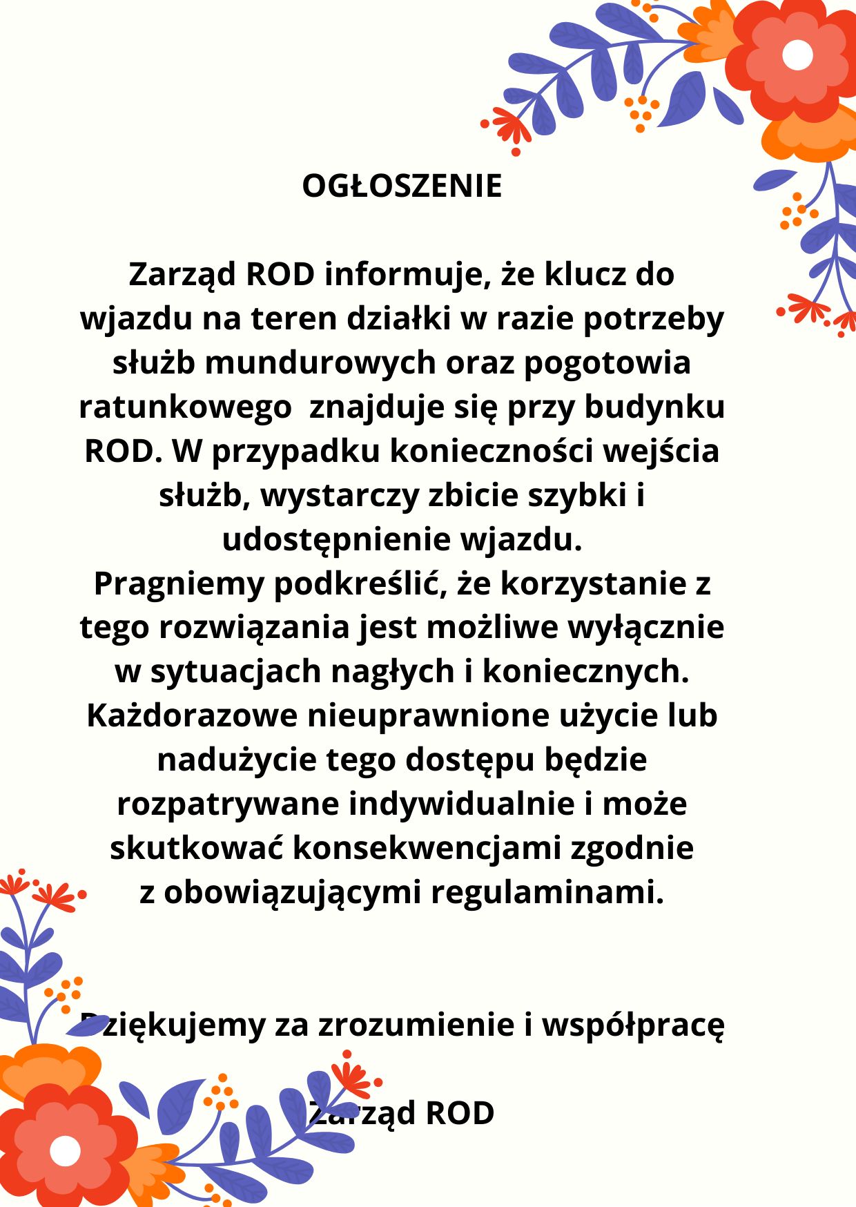 Jak uzyskać klucz do bramy wjazdowej w nagłych wypadkach.