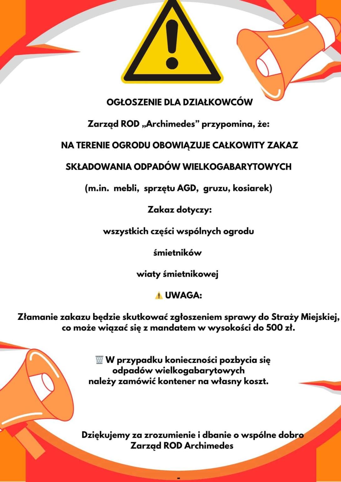 Śmieci wielkogabarytowe